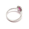 Bague 53 Bague marguerite or blanc rubis diamants 58 Facettes