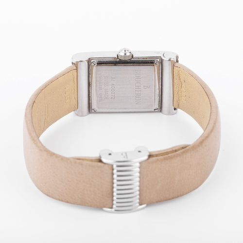 Montre Boucheron - Montre Reflet rectangulaire en acier 58 Facettes 1