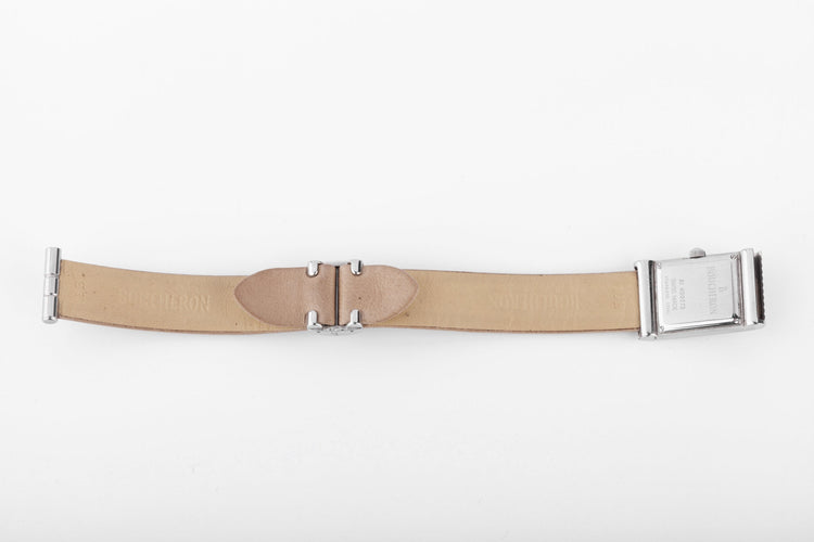 Montre Boucheron - Montre Reflet rectangulaire en acier 58 Facettes 1