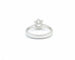 Bague 54 Bague solitaire en or blanc 18 kt avec diamant 0,90 ct HRD 58 Facettes 5605