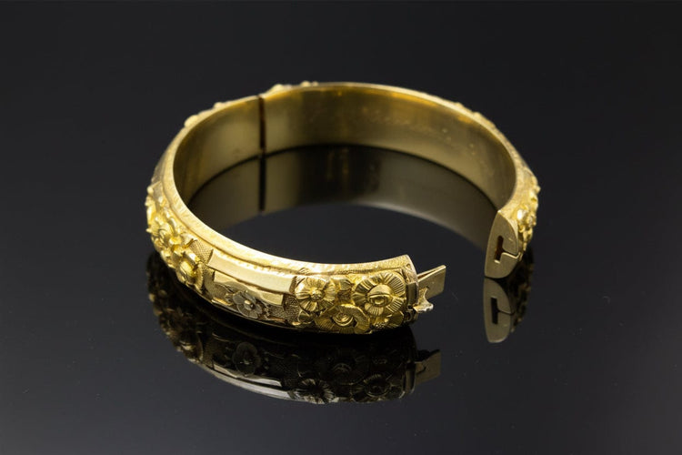 Bracelet Bracelet rigide - Or jaune 18K, technique Pforzheim 58 Facettes