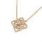 Collier Collier dentelle diamants or rose 58 Facettes