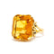Bague 55 Bague cocktail citrine or jaune 58 Facettes