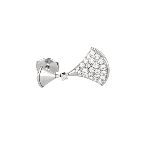 Boucles d'oreilles BULGARI -   DIVAS’ DREAM - Boucles d'oreilles en or gris et diamants 58 Facettes DV12218-1