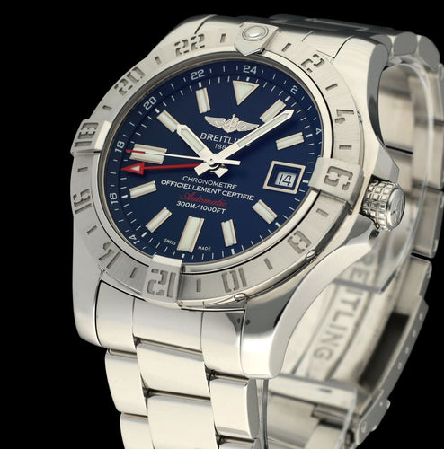 Montre Breitling Avenger II GMT - Montre automatique en acier 43 mm 58 Facettes BTL/AVG/057