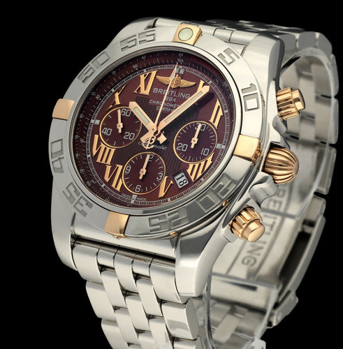 Montre Breitling Chronomat 44 - Montre automatique IB0110 en or rose et acier 58 Facettes BTL/CHM/143