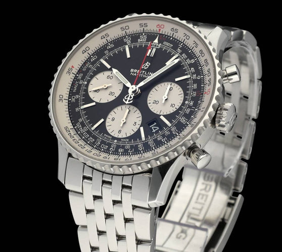 Montre Breitling Navitimer 01 AB0121 - Montre automatique 43 mm acier, boîte et papiers (2018) 58 Facettes BTL/NVT/037