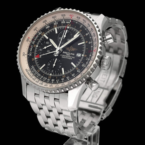 Montre Breitling Navitimer World - Montre automatique en acier A24322 58 Facettes BTL/NVT/062
