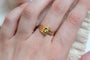 Bague 51 Bague ceinture ciselée en or jaune 18 carats 58 Facettes Ref2624