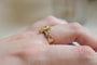 Bague 51 Bague ceinture ciselée en or jaune 18 carats 58 Facettes Ref2624