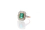 Bague 52 Bague émeraude et diamants en platine et or rose 18k 58 Facettes 25556 25237