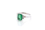 Bague 54 Bague émeraude 1,40 ct et diamants en or blanc 18k 58 Facettes 23713-26635