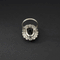 Bague 51 Bague marguerite sertie d’un saphir ovale en platine et diamants 58 Facettes