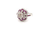 Bague 54 Bague Art déco en platine avec rubis et diamants 58 Facettes 24711