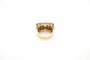 Bague 58 Bague tank 1940 en or jaune 18k et platine, diamants et rubis 58 Facettes 24715