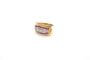 Bague 58 Bague tank 1940 en or jaune 18k et platine, diamants et rubis 58 Facettes 24715