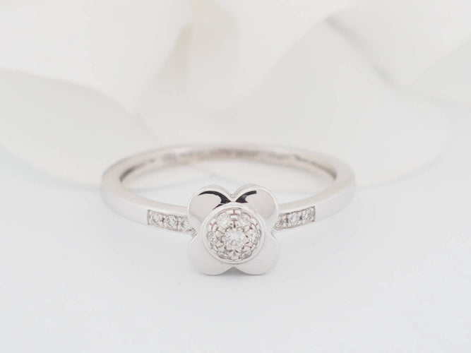 Bague 56 Mauboussin Trop Chance - Bague en or blanc 18 kt et diamants 58 Facettes 30567