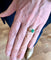Bague 53 Bague Toi & Moi en or jaune avec émeraude et diamant 58 Facettes BEM48