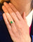 Bague 53 Bague Toi & Moi en or jaune avec émeraude et diamant 58 Facettes BEM48