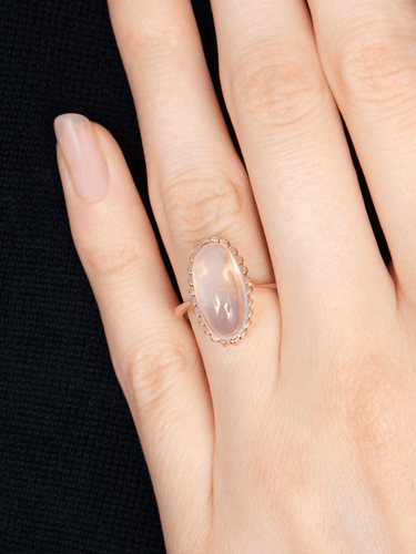 Bague 48 Bague ovale en or jaune 18k sertie d’un quartz 58 Facettes BO/130099