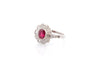Bague 53 Bague en platine avec émeraude et diamants style Art déco 58 Facettes 25160