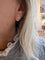 Boucles d'oreilles Boucles d'oreilles éclair en or rose 18 carats et diamants 58 Facettes BO224