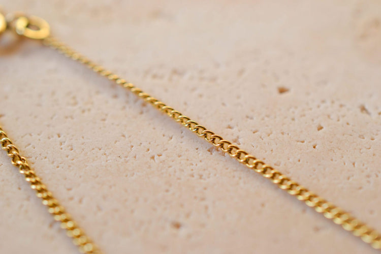 Gourmette enfant maille gourmette en or jaune, blanc et rose 18 carats 58 Facettes Ref.2753