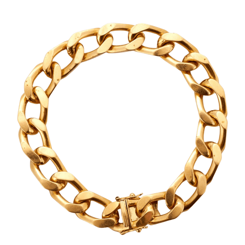 Bracelet Bracelet Gourmette en Or Jaune Ajouré 58 Facettes DV0411-1