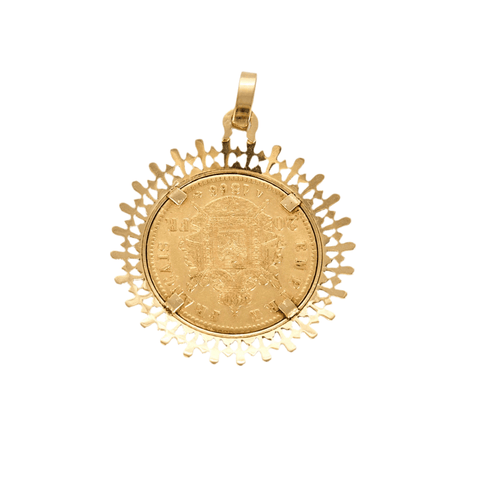 Pendentif Pendentif Napoléon III en or jaune 18K (750 Millièmes) 58 Facettes DV0942-3