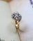 Bague 56 Bague Toi & Moi tourbillonnante en or jaune et platine, diamants 58 Facettes C2066