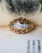 Bague 55 Bague cocktail 1950 en or blanc et diamants 58 Facettes C2099