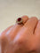 Bague 51.5 Bague en or jaune 18K avec rubis birman et diamants 58 Facettes