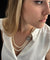 Collier Collier double rang de perles en or blanc 18 carats et saphirs 58 Facettes