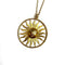Pendentif Pendentif soleil stylisé rond en or jaune 18K 58 Facettes REF2577-345