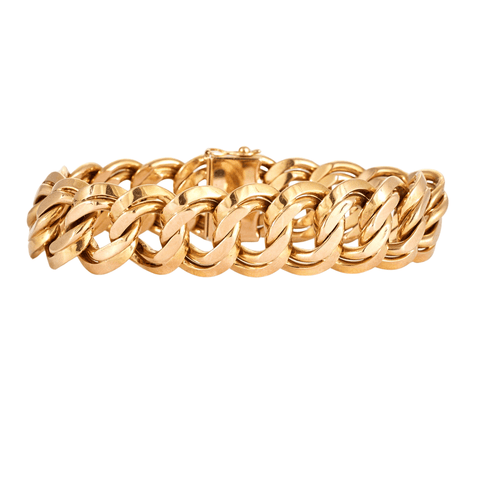Bracelet Bracelet maille américaine or rose 58 Facettes AB64
