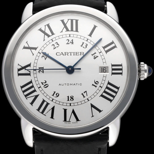 Montre Cartier Ronde Solo de Cartier XL 3517 - Montre en acier 42 mm 58 Facettes CRT/RSL/001