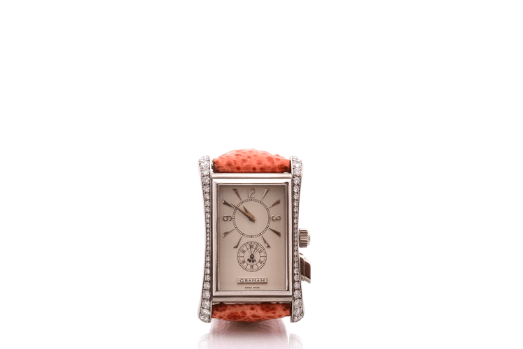 Montre Graham Chrono Sprint - Montre en or blanc 18k et diamants 58 Facettes 26765dv