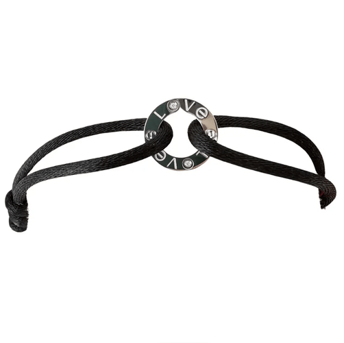 Bracelet Cartier Love - Bracelet cordon en or blanc et diamants 58 Facettes