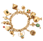 Bracelet Important Bracelet gourmette et pampilles en or jaune 58 Facettes DV0647-7