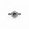 Bague 53 Bague solitaire diamant taille brillant 2,40 carats en or blanc 58 Facettes