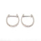 Boucles d'oreilles Boucles créoles diamants or blanc 58 Facettes