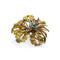 Broche Mellerio - Broche en or jaune 18k et émeraudes, rubis, diamants 58 Facettes