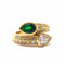 Bague 50 Bague Toi & Moi émeraude & diamants 58 Facettes