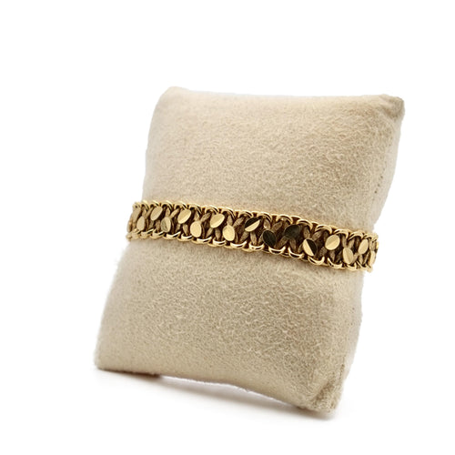 Bracelet Bracelet « Grains de café » en or jaune 18K 58 Facettes REF2377-106