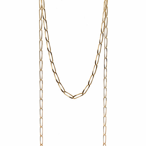 Collier Chaîne maille cheval en or 18K - 59 cm 58 Facettes REF2375-97