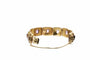 Bracelet Bracelet ancien en or jaune 18K améthystes et turquoises 58 Facettes REF2224-24