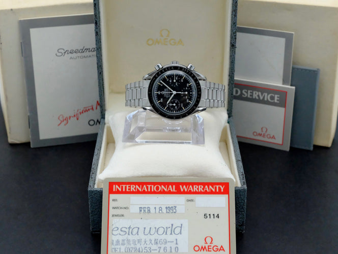 Montre Omega Speedmaster Reduced - Montre automatique en acier 39 mm 58 Facettes OMG/SPE/511