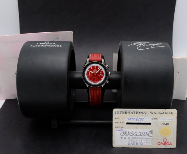 Montre Omega Speedmaster Reduced Schumacher - Montre automatique 39 mm en acier 58 Facettes OMG/SPE/533