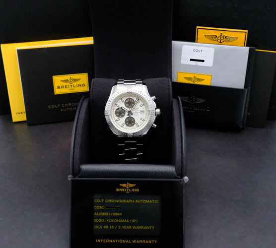 Montre Breitling Colt - Montre chronographe automatique A13388 en acier (2015) 58 Facettes BTL/CLT/026