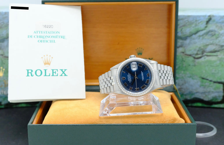 Montre Rolex Datejust 16220 - Montre 36 mm en acier (2001) avec boîte et papiers 58 Facettes ROL/DJ1/1288